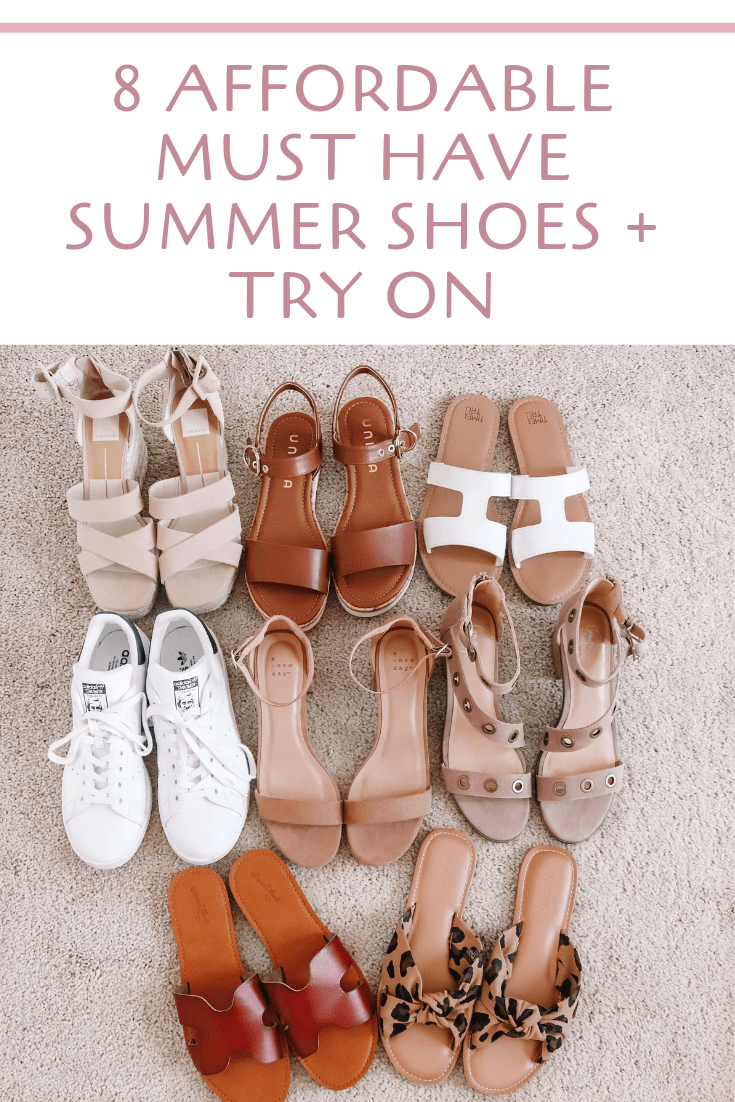 8 Affordable Must Have Summer Shoes + TRY ON byalainanicole