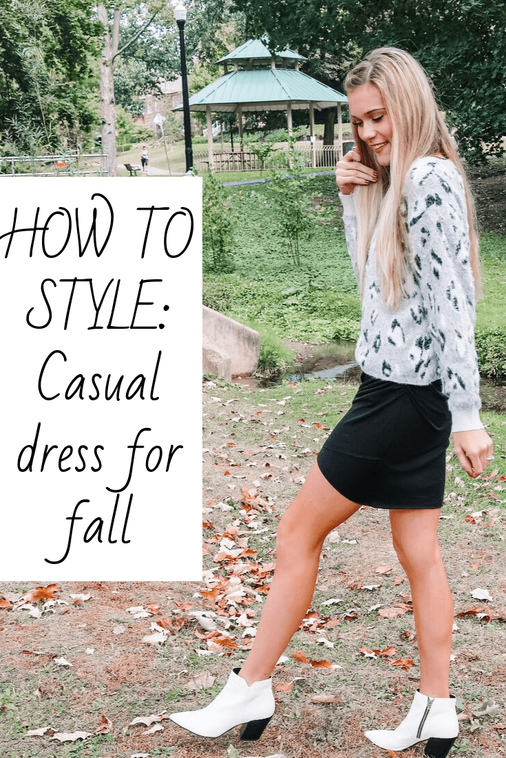 How to style casual dresses for fall winter