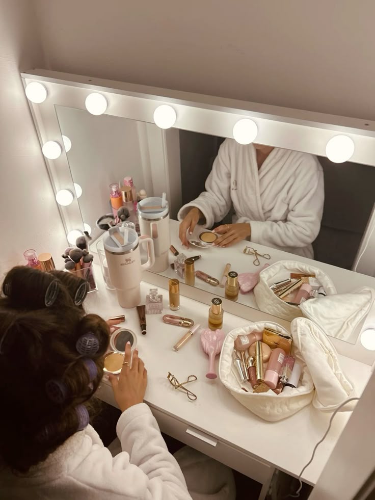 Beauty essentials flatlay